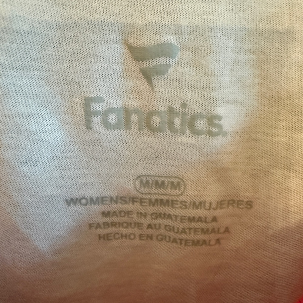 Fanatics Heather Gray Logo Women's Tee - Picture 3 of 5